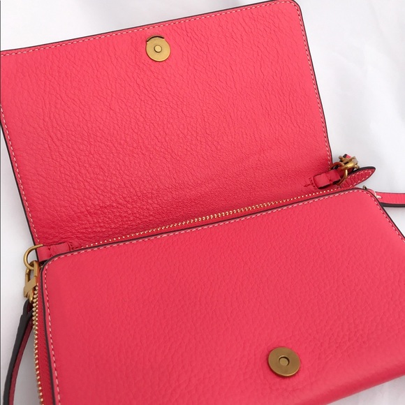 NWT Tory Burch Perforated Logo Crossbody RedGinger - Picture 4 of 8